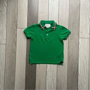 Gucci Kids Polo Shirt in Vibrant Green